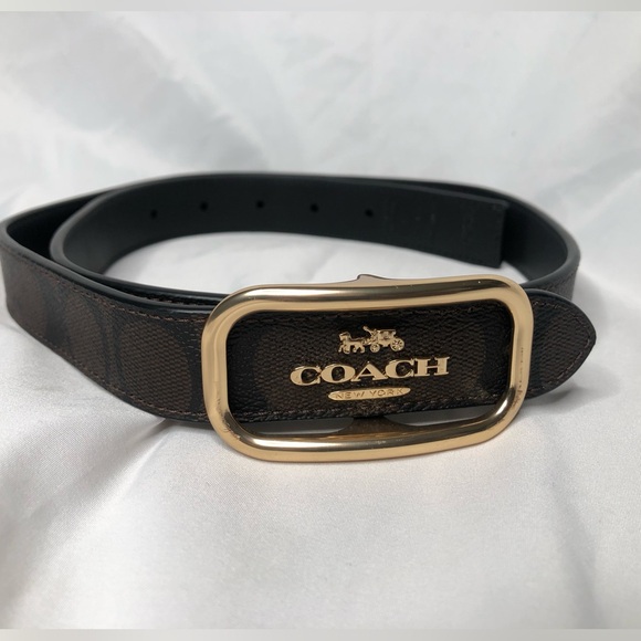 Coach New York Leather Belt— VERY NICE —33.5in Length - Picture 7 of 12